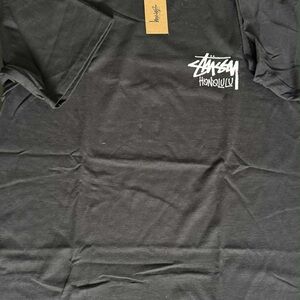 Stussy Honolulu Black Short Sleeve T-Shirt Medium